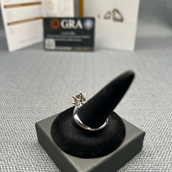 3CT MOISSANITE DIAMOND WEDDING / ENGAGEMENT RING - Picture 8 of 13